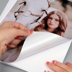 Self Adhesive Inkjet High Glossy photo paper